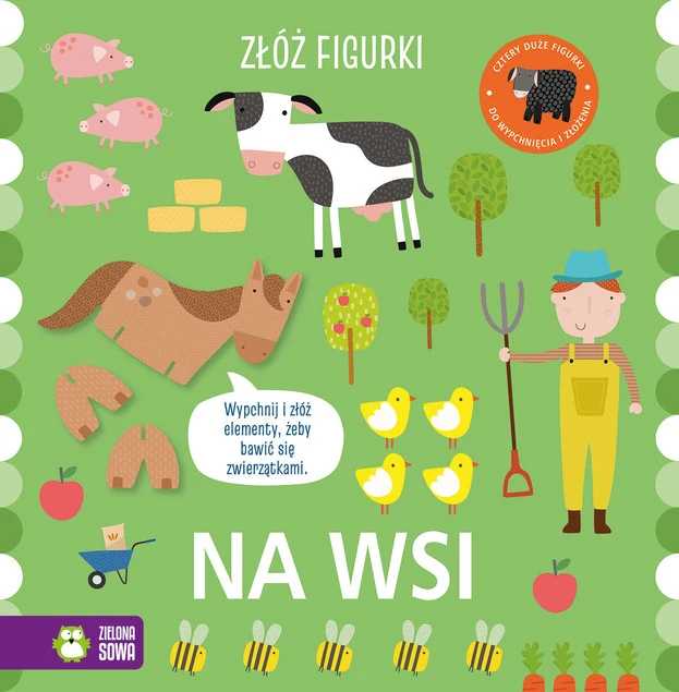 Złóż figurki. Na wsi Payne Sally - okładka interaktywna dla dzieci