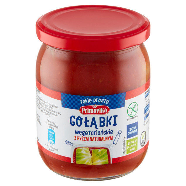 Gołąbki wegetariańskie z ryżem naturalnym Primavika 480 g