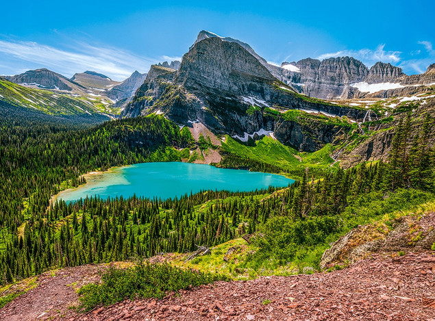 PUZZLE 3000 GRINNELL LAKE GLACIER CASTOR