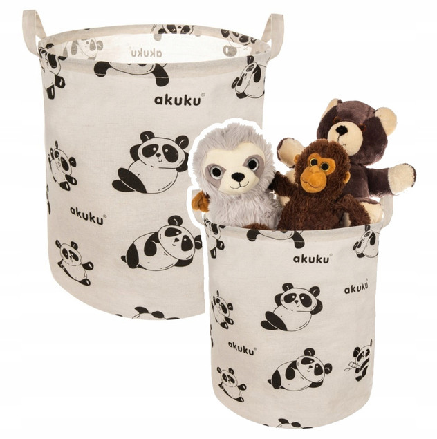 Kosz na zabawki miś panda Akuku