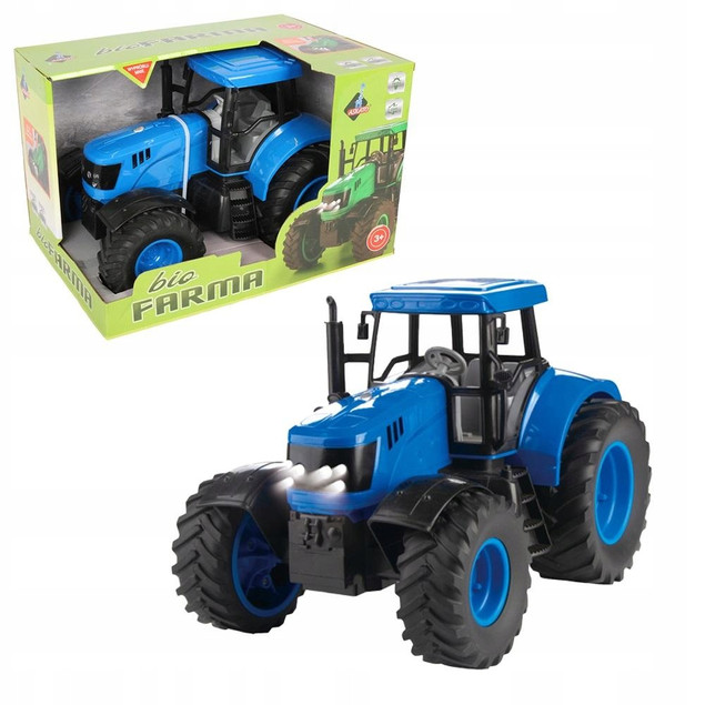 Traktor Askato Duży Niebieski z Dźwiękami i Światłami dla Dzieci 3+
