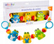 Grzechotka Zawieszka Do Wózka Łóżka ŻABKI Sensory Akuku 0353