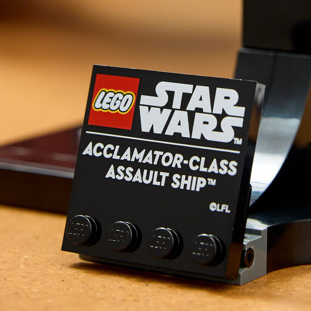 LEGO Star Wars 75404 Okręt Szturmowy klasy Acclamator – Kolekcjonerski Model dla Dorosłych