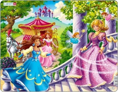 Puzzle Larsen MAXI 24 el. Bajkowe Księżniczki i Wróżki