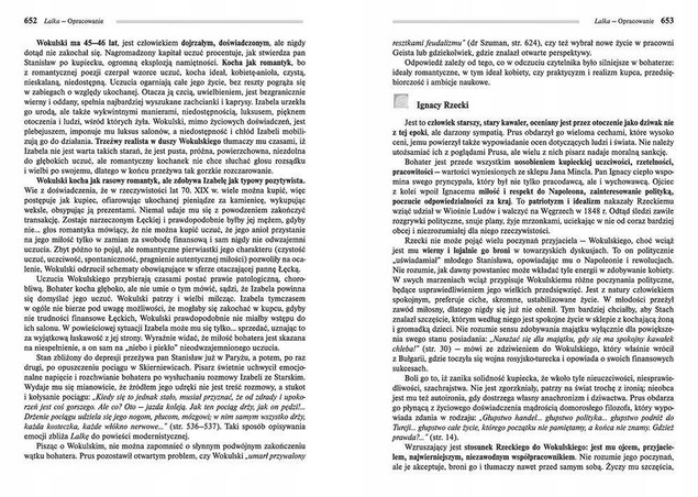 Lalka Lektura Z Opracowaniem Bolesław Prus TW Greg
