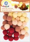 Pompony Dekoracyjne 2cm Wełniane Kłębuszki OGNISTA LAWA Scrapbooking Astra