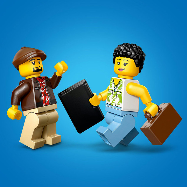 LEGO City 60487 Żółta taksówka elektryczna z minifigurkami