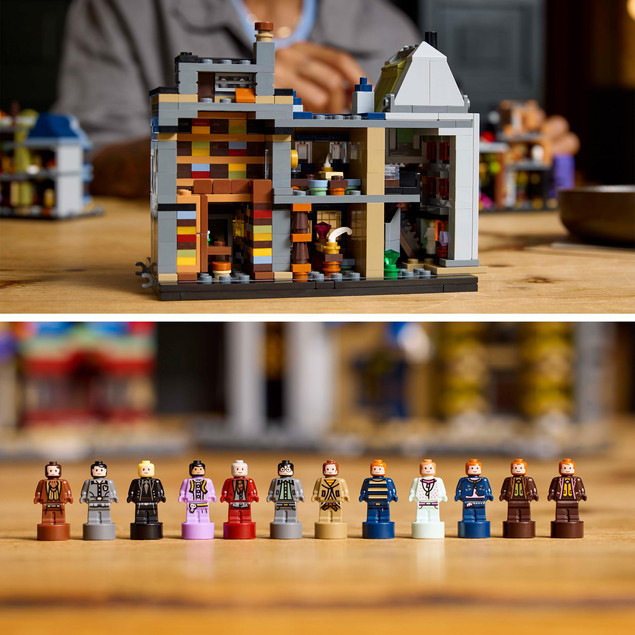 LEGO Harry Potter 76444 Sklepy na Ulicy Pokątnej Mikroskala Kolekcjonerska