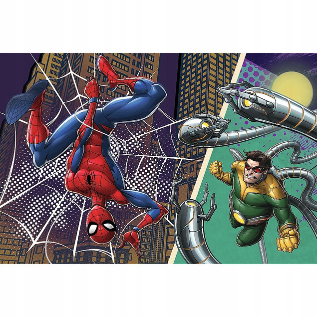 Trefl Puzzle 60 el. Marvel Superbohaterski Dzień + Unikalny Plakat Kolekcjonerski