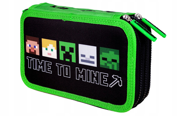 Piórnik potrójny Jumbo BW Minecraft AC3