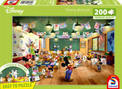 Puzzle 200 el. Disney Myszka Miki & Minnie w Szkole Thomas Kinkade Schmidt ZIELONE PUZZLE Premium Quality