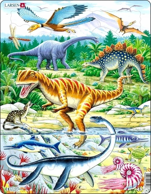 Puzzle Larsen Maxi Dinozaury Junior 35 elementów