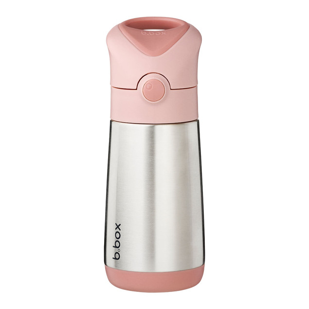 B.box Termos Butelka do Picia ze Słomką 350 ml - Blush Crush