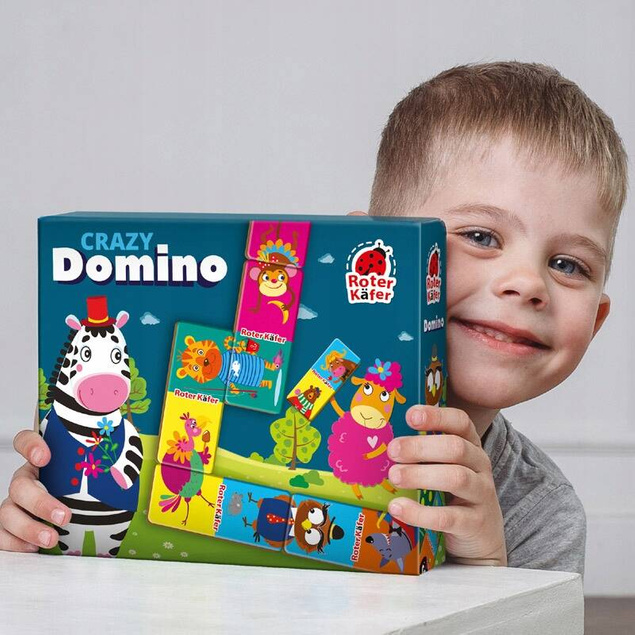 GRA EDUKACYJNA CRAZY DOMINO ROTER KAFER