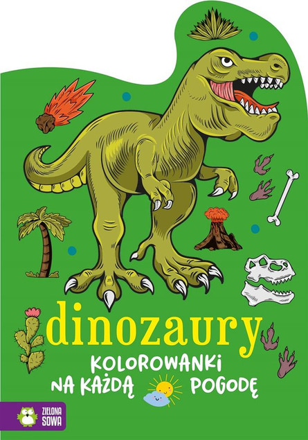 Kolorowanki Dinozaury Marzena Ćwik z Naklejkami – Kreatywna Zabawa dla Dzieci
