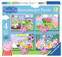 Puzzle Ravensburger 72 elementy Świnka Peppa 4w1