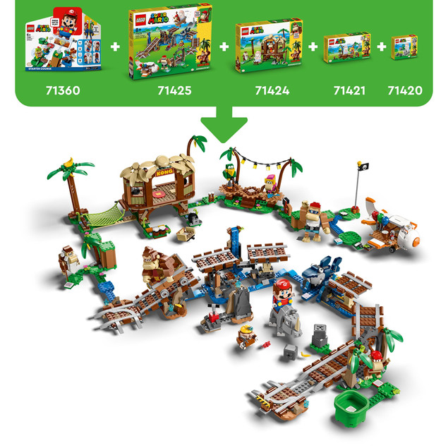 LEGO 71421 Super Mario Dżunglowy koncert Dixie Kong — zestaw rozszerzający