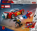 LEGO Marvel Super Heroes - Spider-Man w samochodzie kontra zvenomowany Wolverine 76336