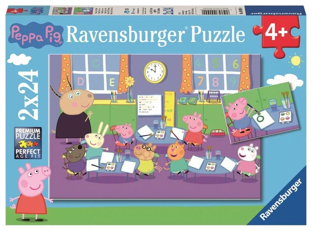 Puzzle Ravensburger 48 elementów Świnka Peppa i cała klasa