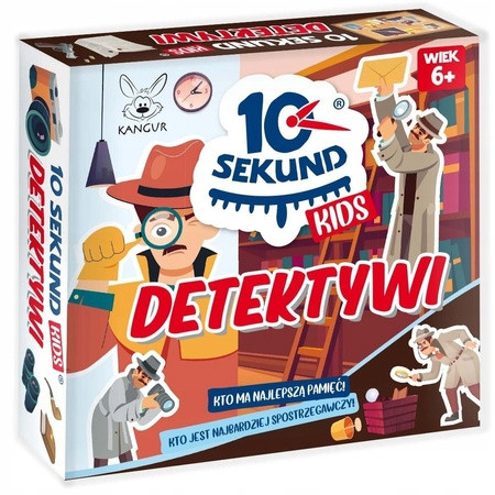 Gra Planszowa 10 Sekund Kids Detektywi Kangur Wiek 5-7 lat