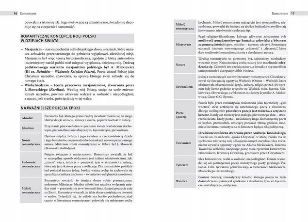 Ściąga. Liceum, technikum. Część 2. Romantyzm, Pozytywizm