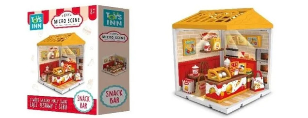 Stnux Mini Snack Bar Zestaw Kreatywny – Zabawka Plastyczna 14x19 cm