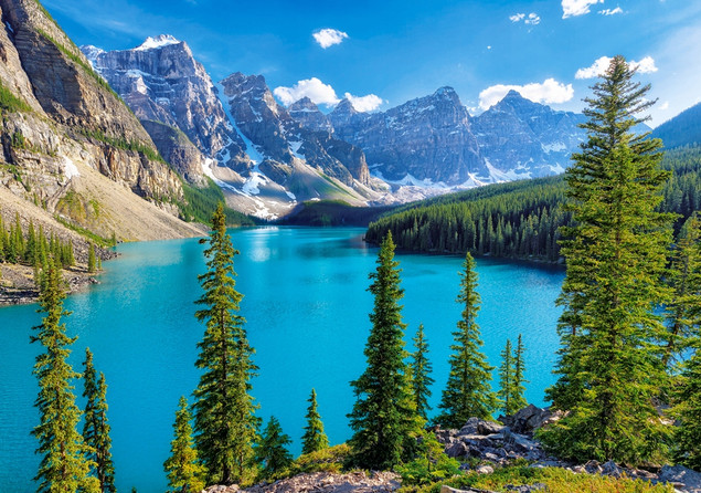 Puzzle 500 Spring at Moraine Lake, Canada CASTOR