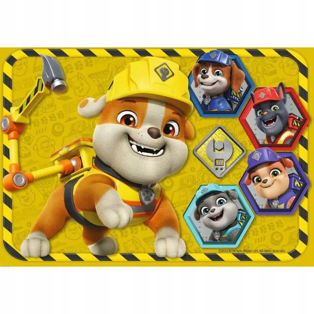 RAVENSBURGER PUZZLE 2D PSI PATROL RUBBLE & CREW ZESTAW 2X12 ELEMENTÓW 3+