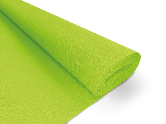 Bibuła Marszczona Interdruk BIKW116 Jasny Zielony 200x50cm