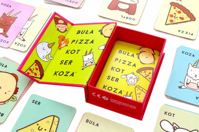 Buła Pizza Kot Ser Koza Gra Imprezowa Planszowa 8+ Rebel 113829