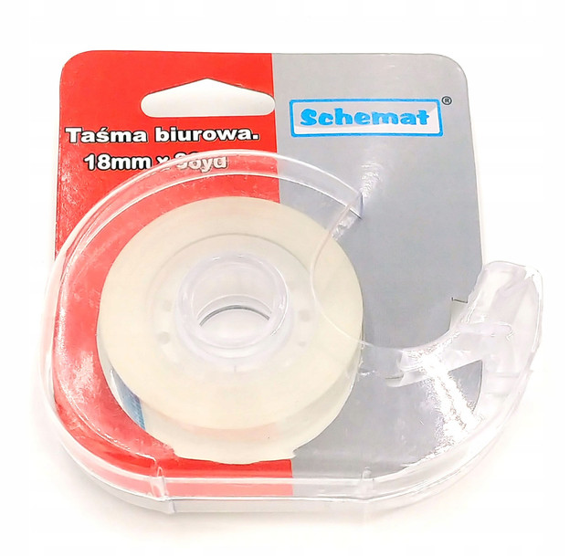 Taśma z dyspenserem Schemat 18 mm x 36 m