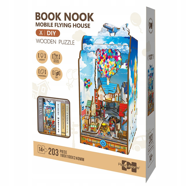 Książkowy Zakątek Latający Domek Book Nook DIY