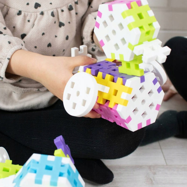 Klocki Meli Maxi Constructor Pink 220 el. Zestaw Konstrukcyjny Różowy