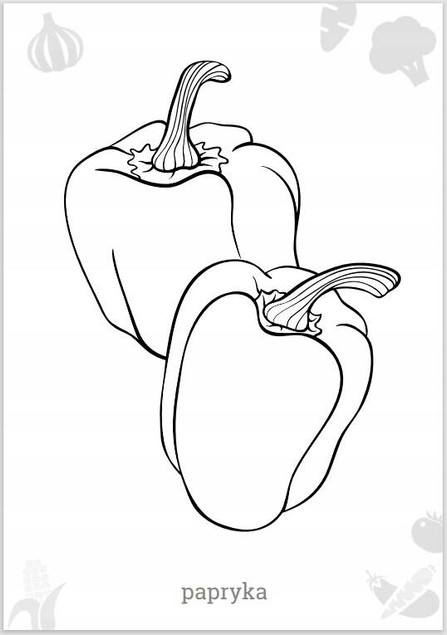 Maluszkowe malowanie. Warzywa