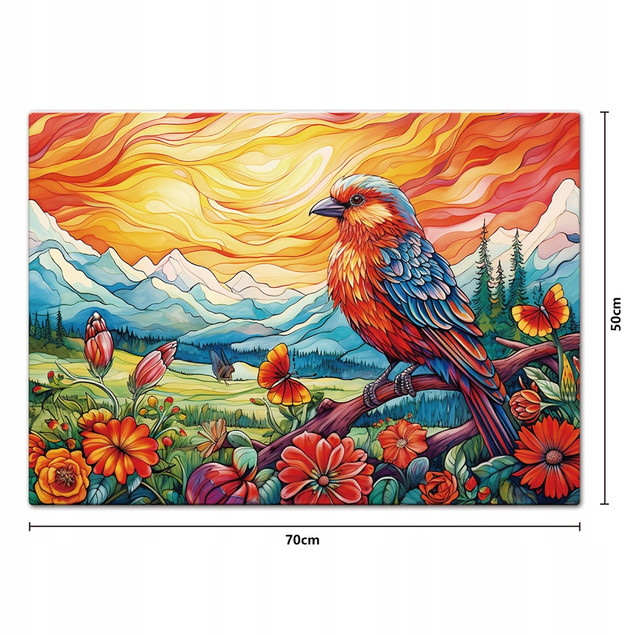 Puzzle Askato 1000 elementów Ptaszek Natura 70x50cm