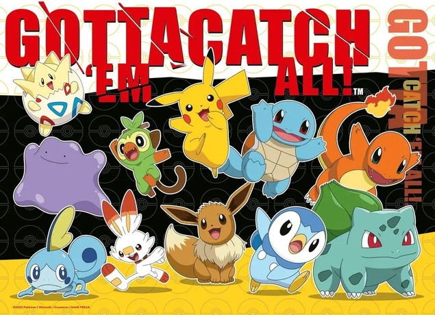 Ravensburger Puzzle 4x100 elementów Pokemon