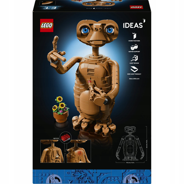 LEGO Ideas 21370 E.T. KULTOWY Extra-Terrestrial – Figurka do Zbudowania