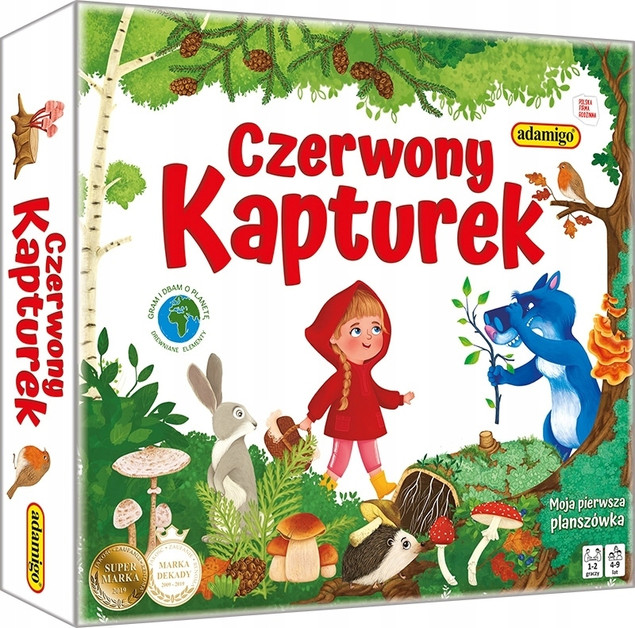 Gra Planszowa Czerwony Kapturek Adamigo Rodzinna Kooperacyjna