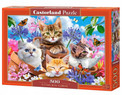 Puzzle 500 elementów Kotki w Kwiatach Castorland