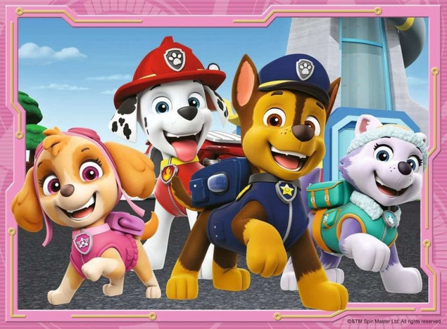 Ravensburger Puzzle 4w1 Psi Patrol Drużyna 12/16/20/24 elementy
