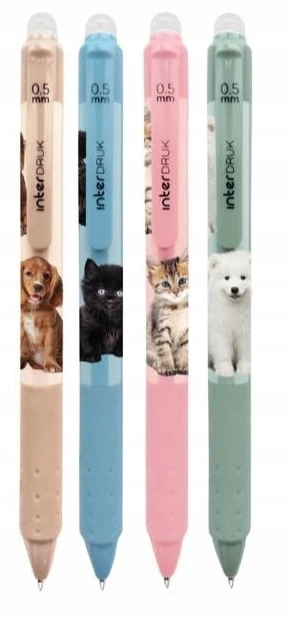 Długopis wymazywalny Puppy Sign 0,5 mm niebieski Interdruk IDŁAUŚCPS_1