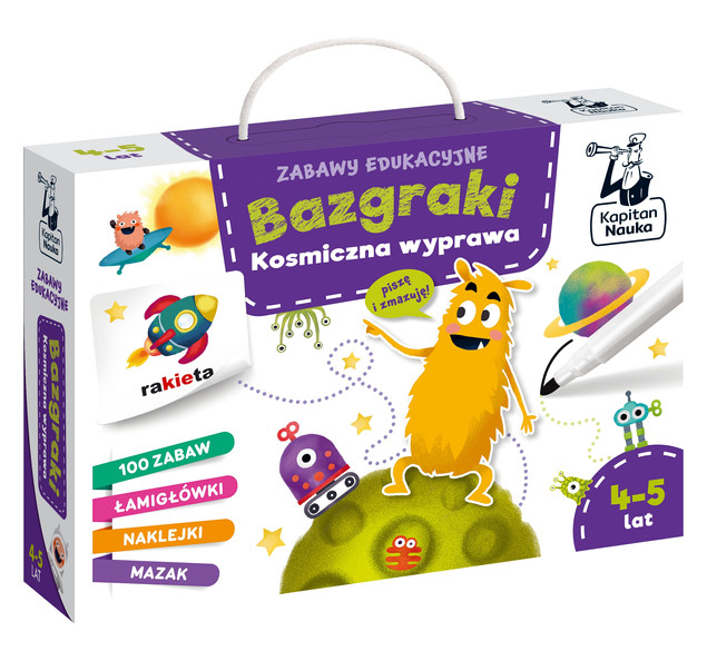 Zabawy edukacyjne Bazgraki Kosmiczna wyprawa Anna Grabek, Bożena Dybowska
