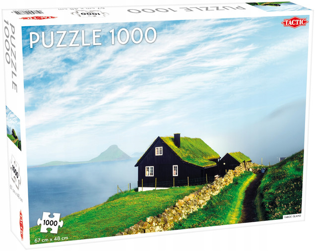 Puzzle Tactic 1000 elementów Faroe Island | Wyspy Owcze Finlandzka Jakość