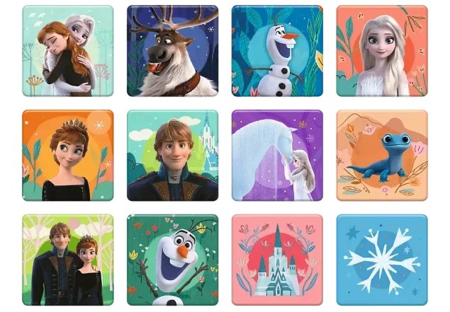 PUZZLE 2w1 + MEMOS ELZA OLAF KRAINA LODU FROZEN 2