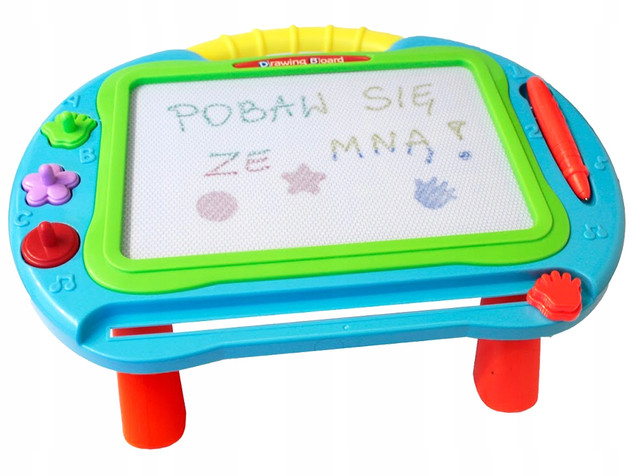 Znikopis Magnetyczny Askato 103730 z Nóżkami i Stempelkami