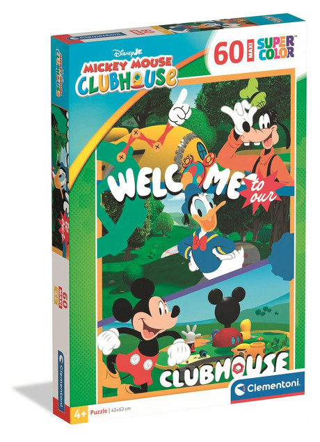 Clementoni Puzzle 60 Maxi Super Kolor Mickey Mouse Clubhouse 4+