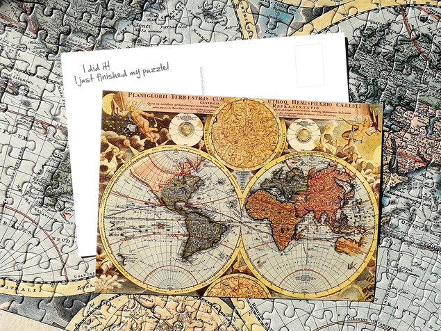 Tactic Puzzle 500 Stara Mapa Świata Fińskie 47x31cm dla 8+