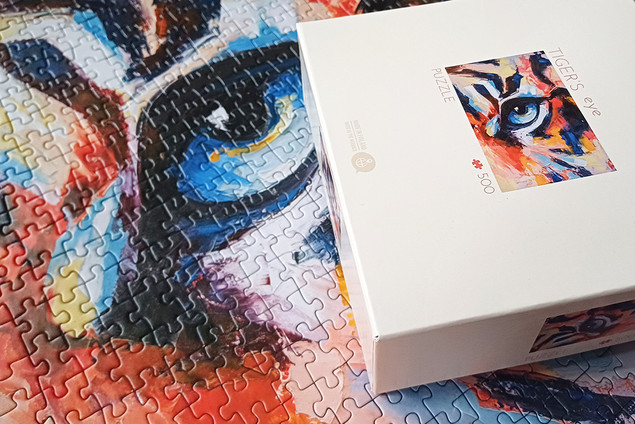 Tactic Puzzle 500 el. Seria Lifestyle: Oko Tygrysa - Designerski Relaks