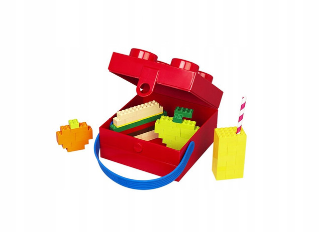 Śniadaniówka LEGO Lunch Box Klocek 2150 ml Czerwona z Rączką