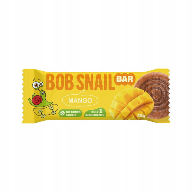 BOB SNAIL Batonik Przekąska MANGO Bez Dodatku Cukru 35g